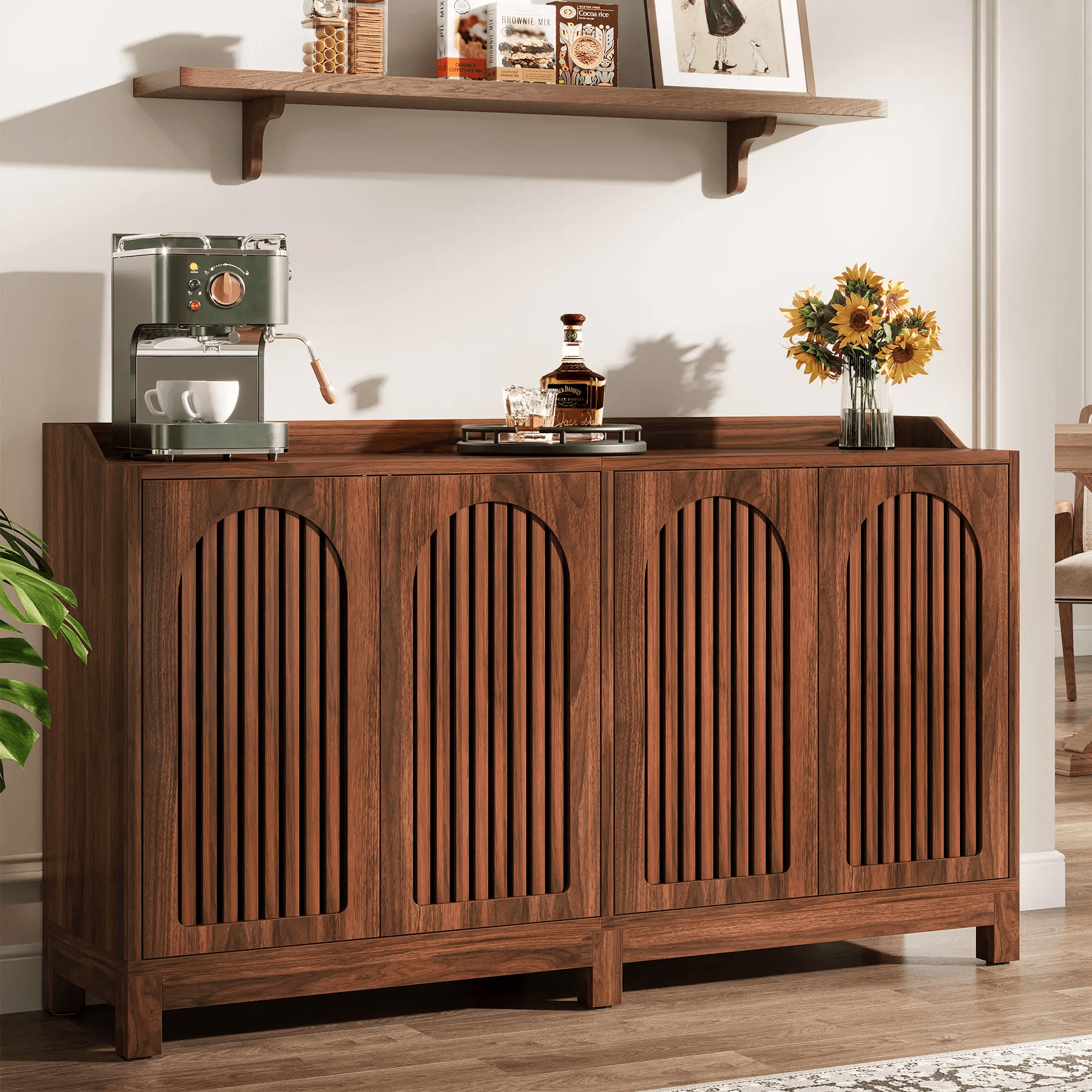 Designer Wood Brown Sideboard
