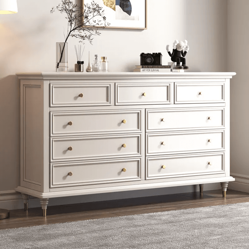 White Luxury 7 Drawer Sideboard Plywood