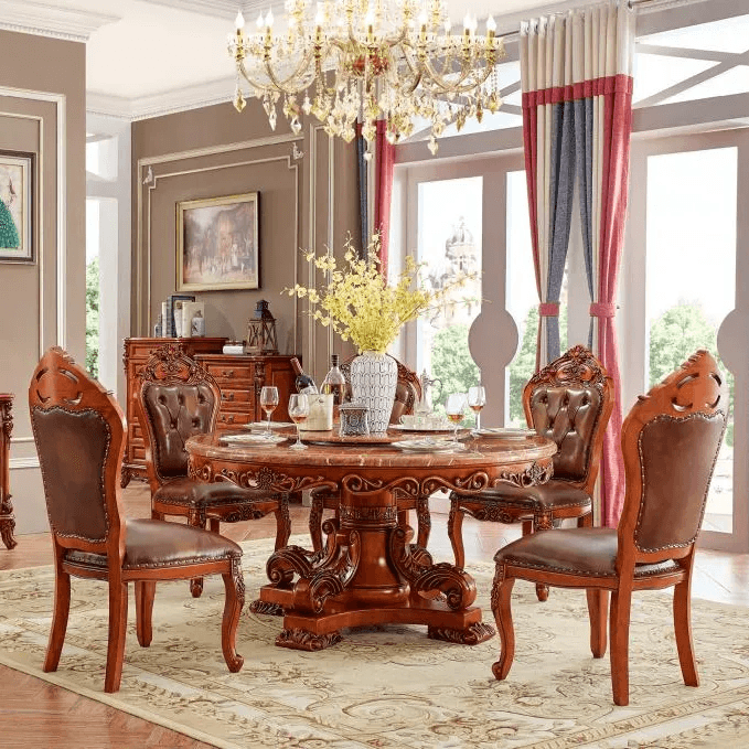 Round American 4 Seater Dining Set