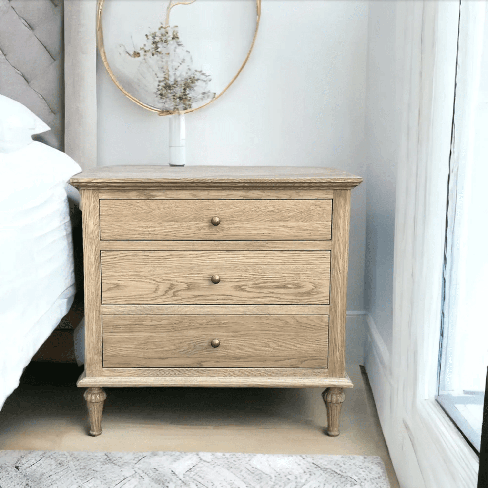 Classic Wooden Night Table Bedside Table