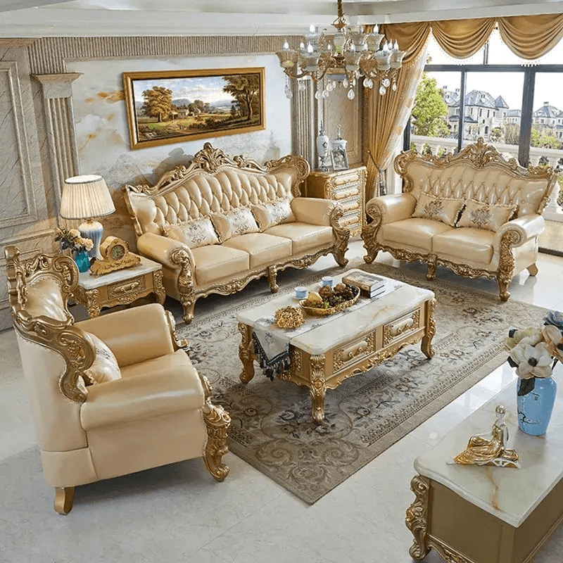 Antique Carved Sofa Set