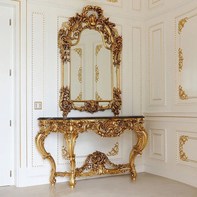 Handcrafted Royal Wood Console