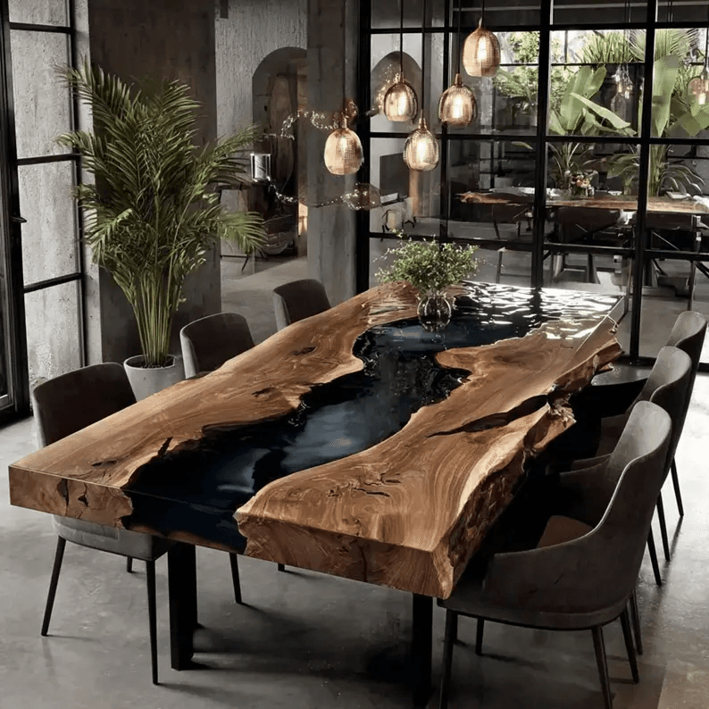 Modern Epoxy Resin Dining