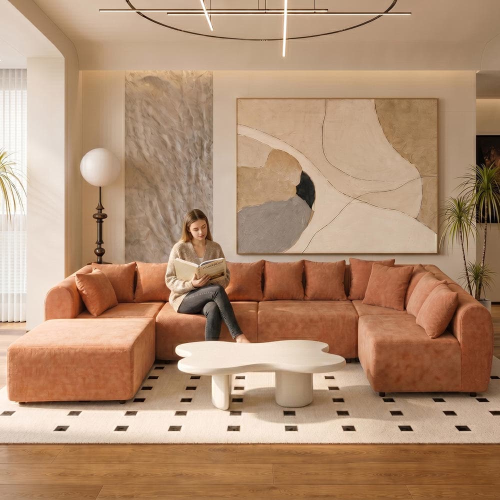 Luxe Weave Living Sofa Set