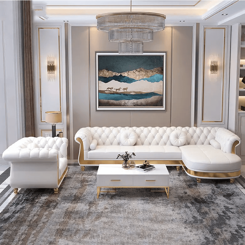 Modern L Shape Lounge Set
