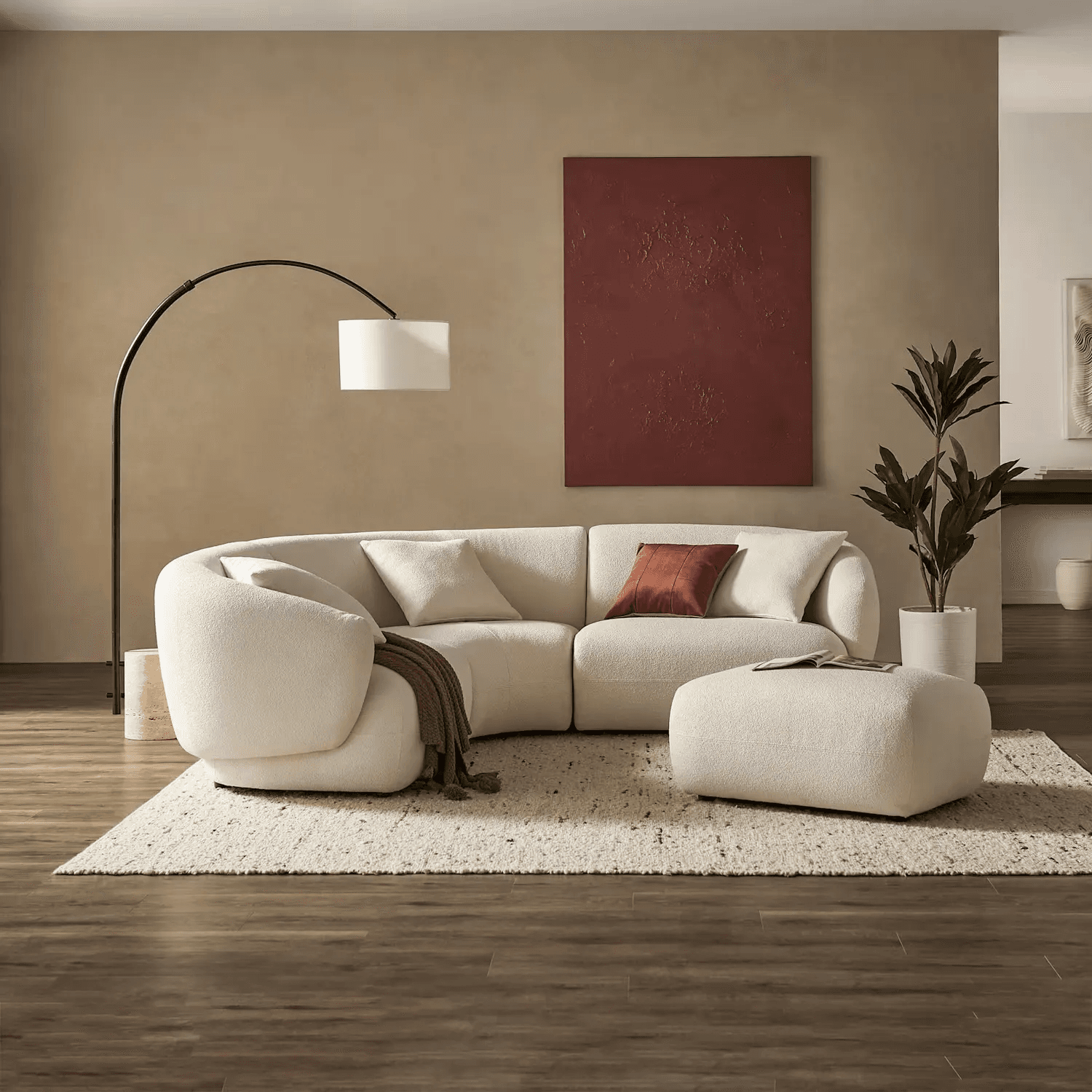 Round Crafted Sofa