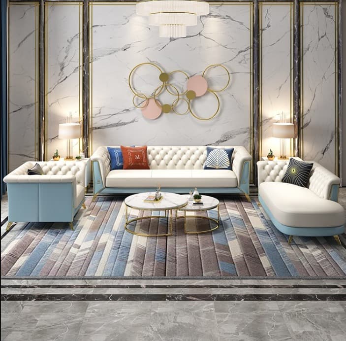 Italian Style Leather Sofa
