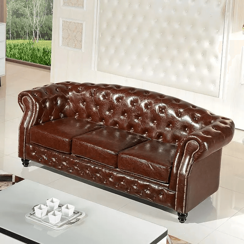Luxury Leather Sofa Set