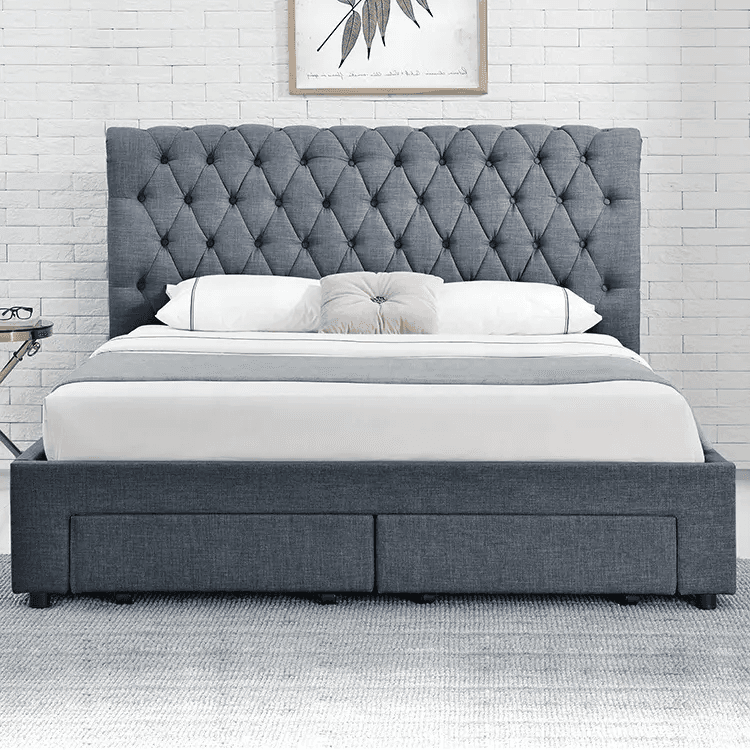Crowned Designer Storage Bed