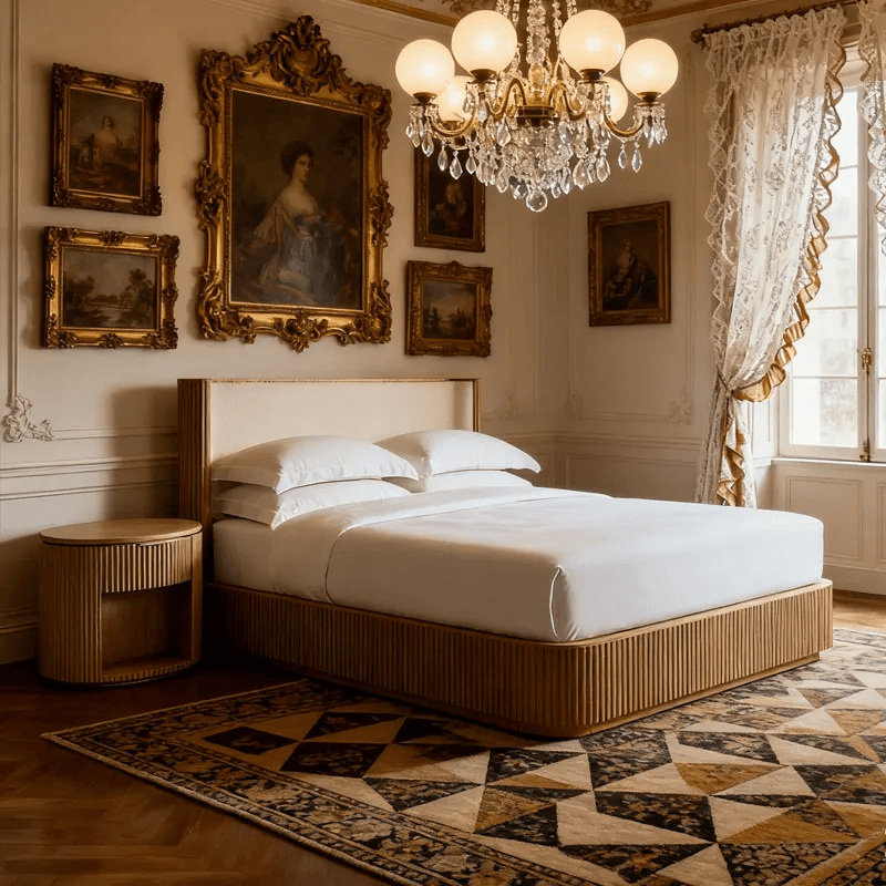 Luxe Tufted Panel Bed