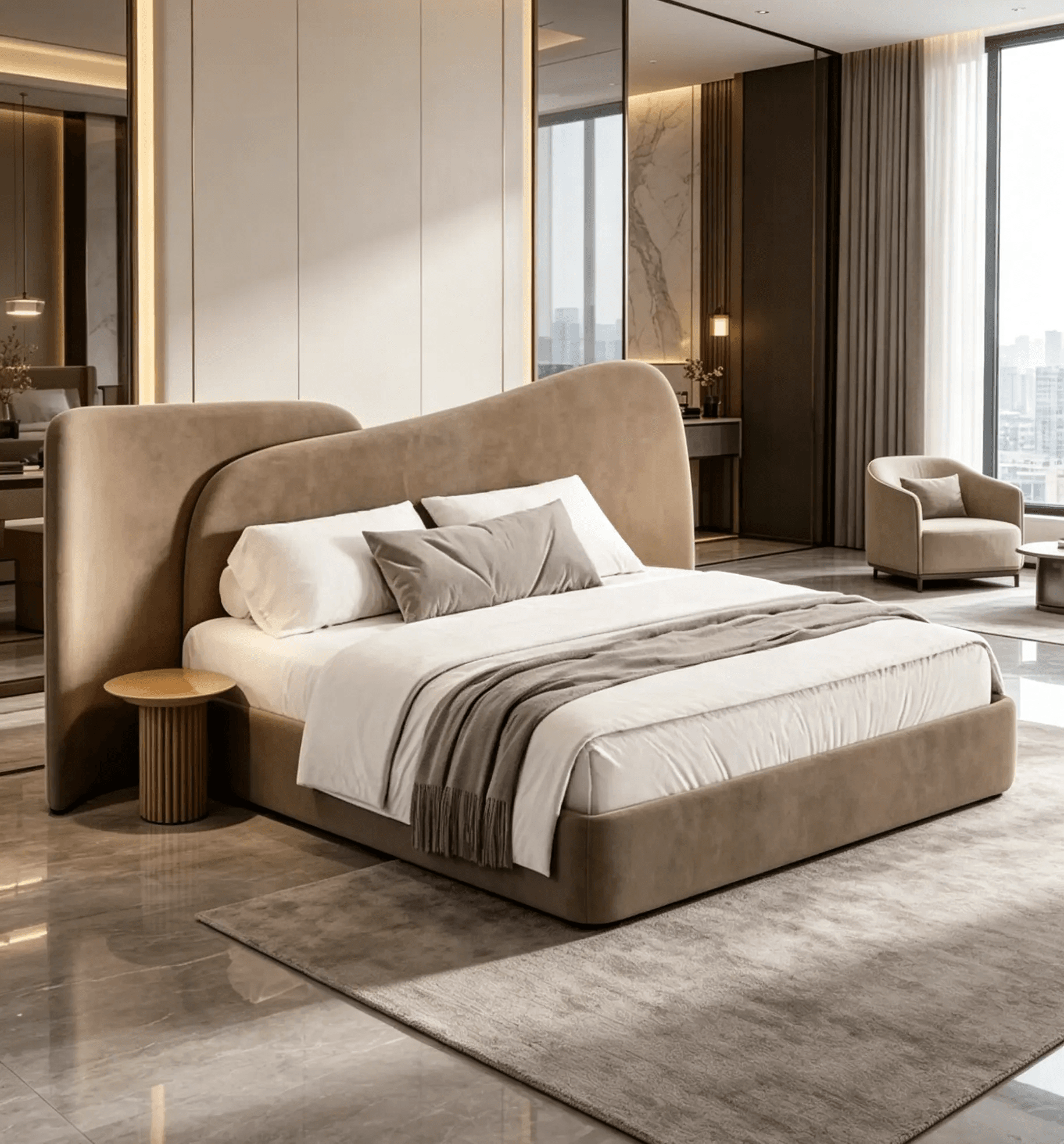 Majestic Luxury Wooden Bed