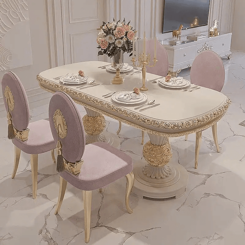 Carving Circular Dining Table