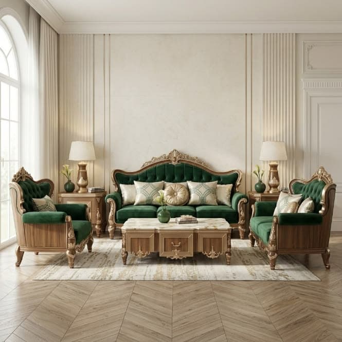 Classical Luxury Sofa Handcrafted