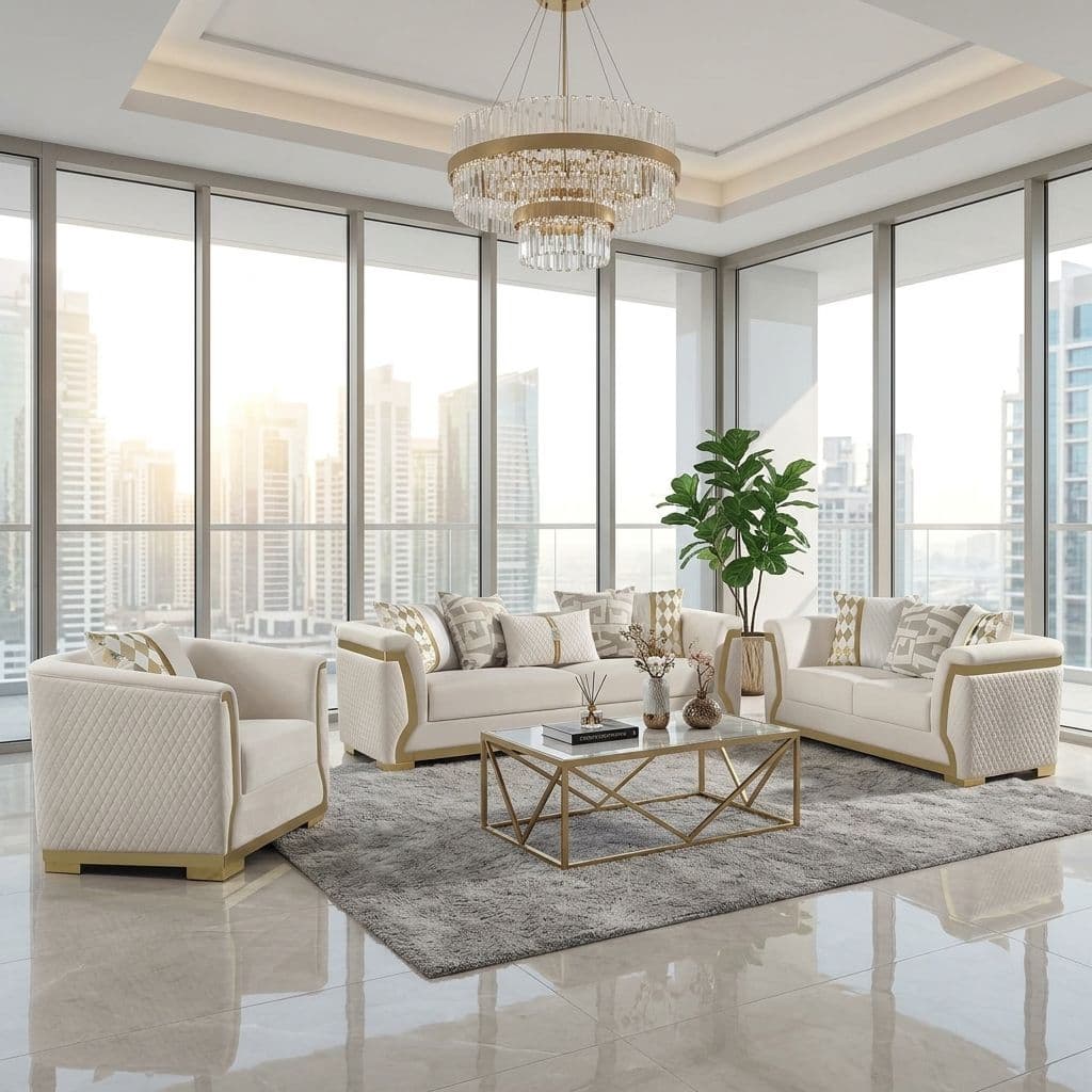Opulent Grace Luxury Sofa Set