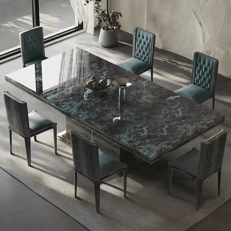 6 Seater Mayfair Marble Dining Table