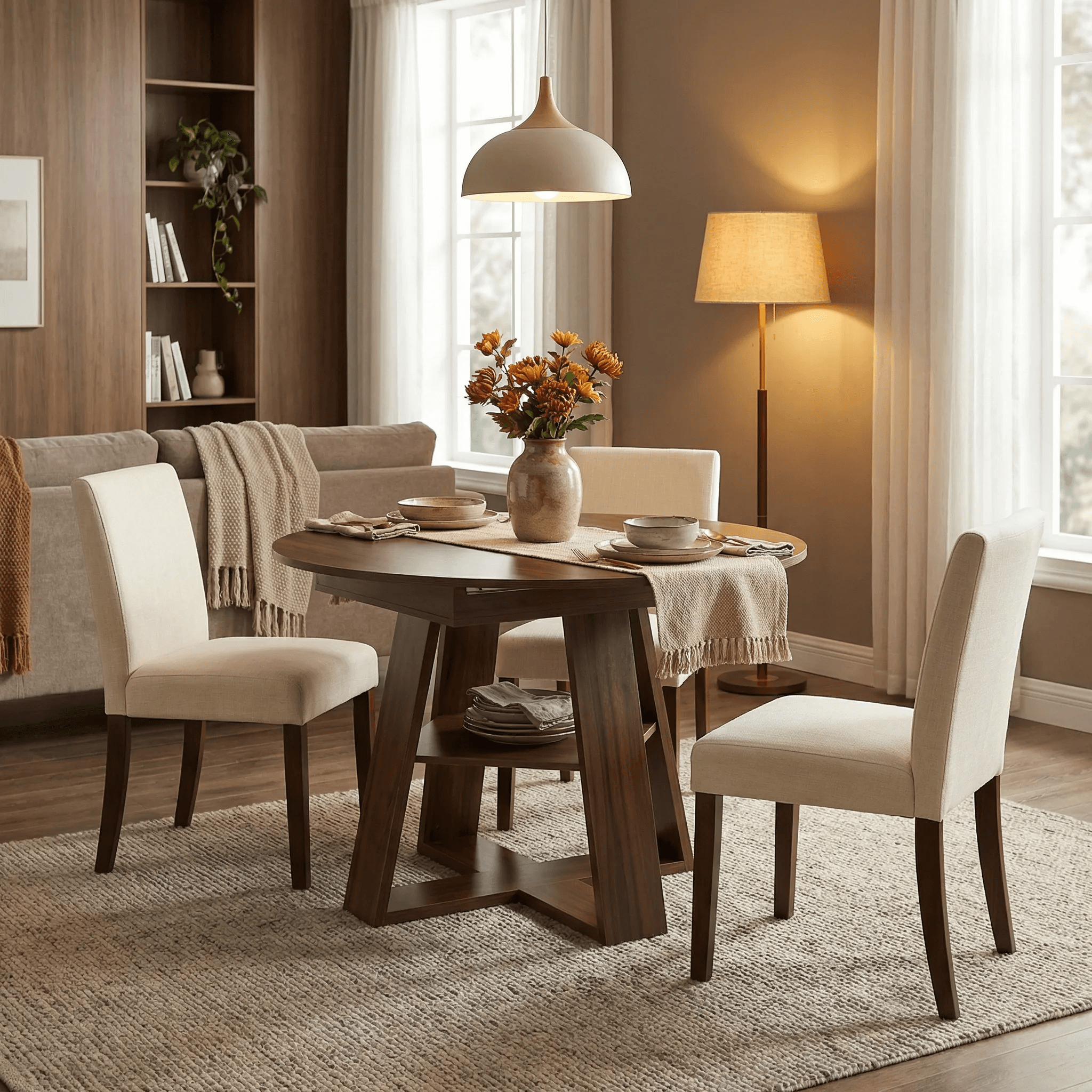 Classic Wood Round Dining