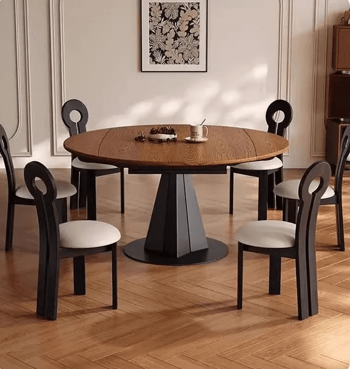 Modern Round Wooden Dining Table
