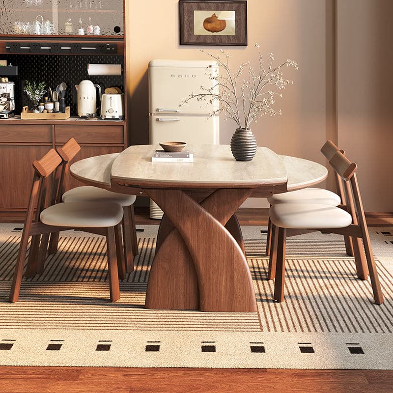 Solid Round Edge Dining Table
