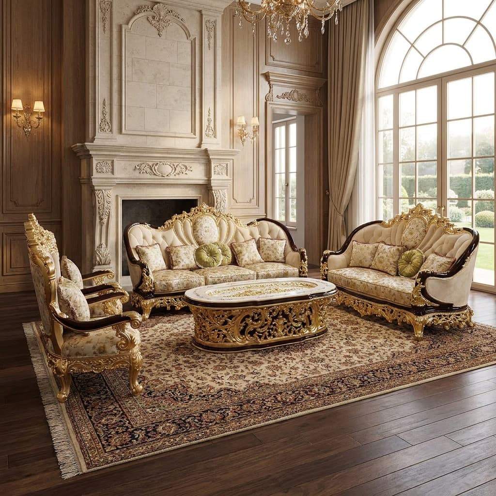 Vintage Royal Sofa Set