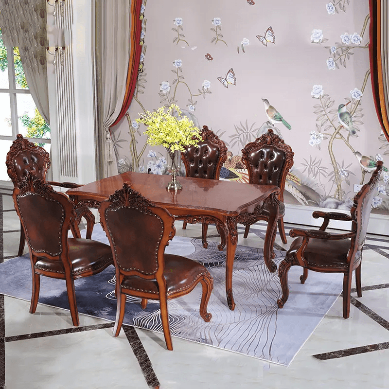 6 Seater Wood Dining Set