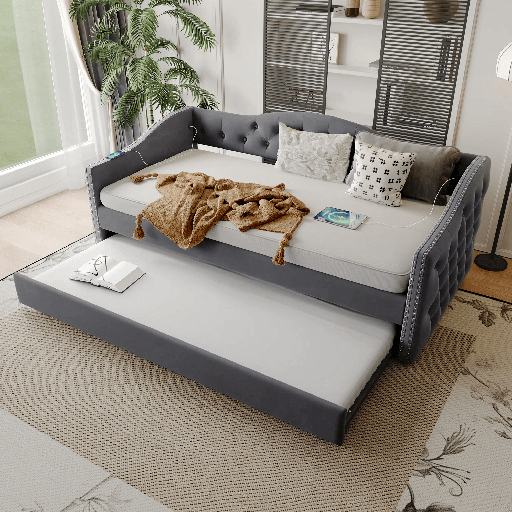 Trundle Panel Bed Design