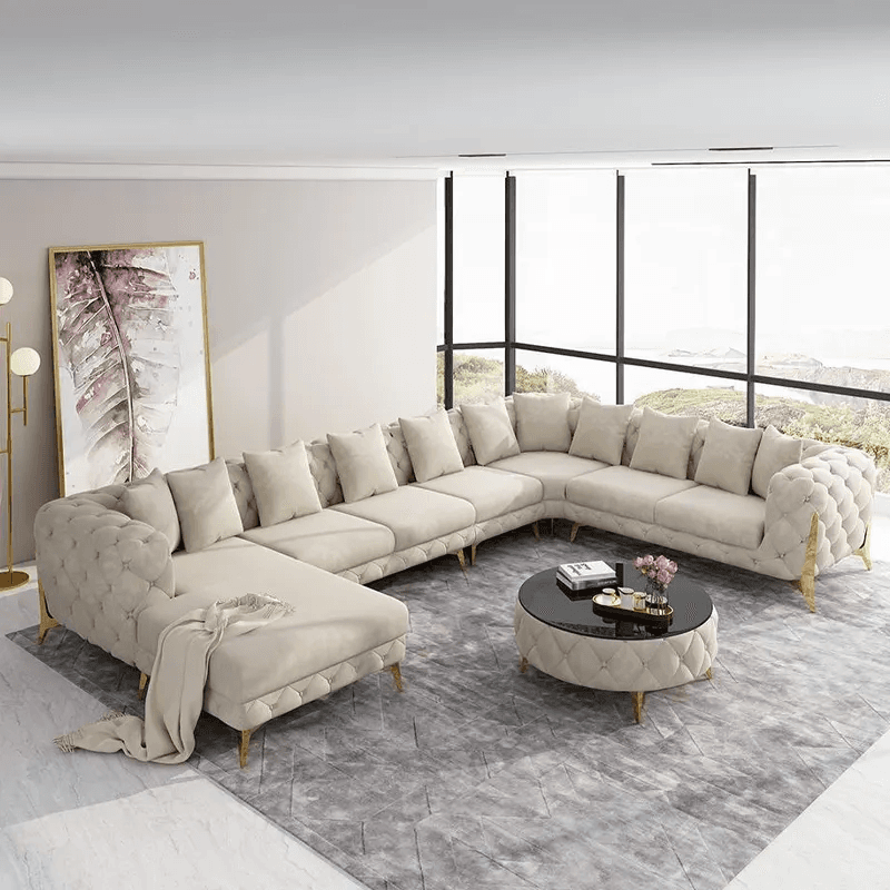 Luxury American Shaped Sofa Set