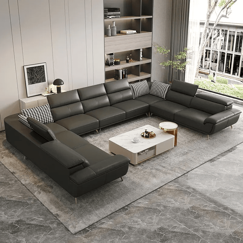 Spacious Lounge U Shaped Sofa Set