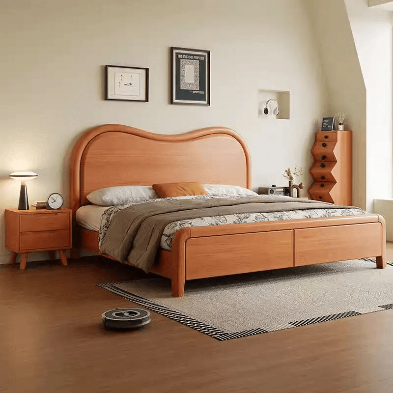 Minimal Wood Bed Design