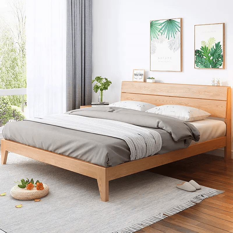 Modern Wood Panel Bed