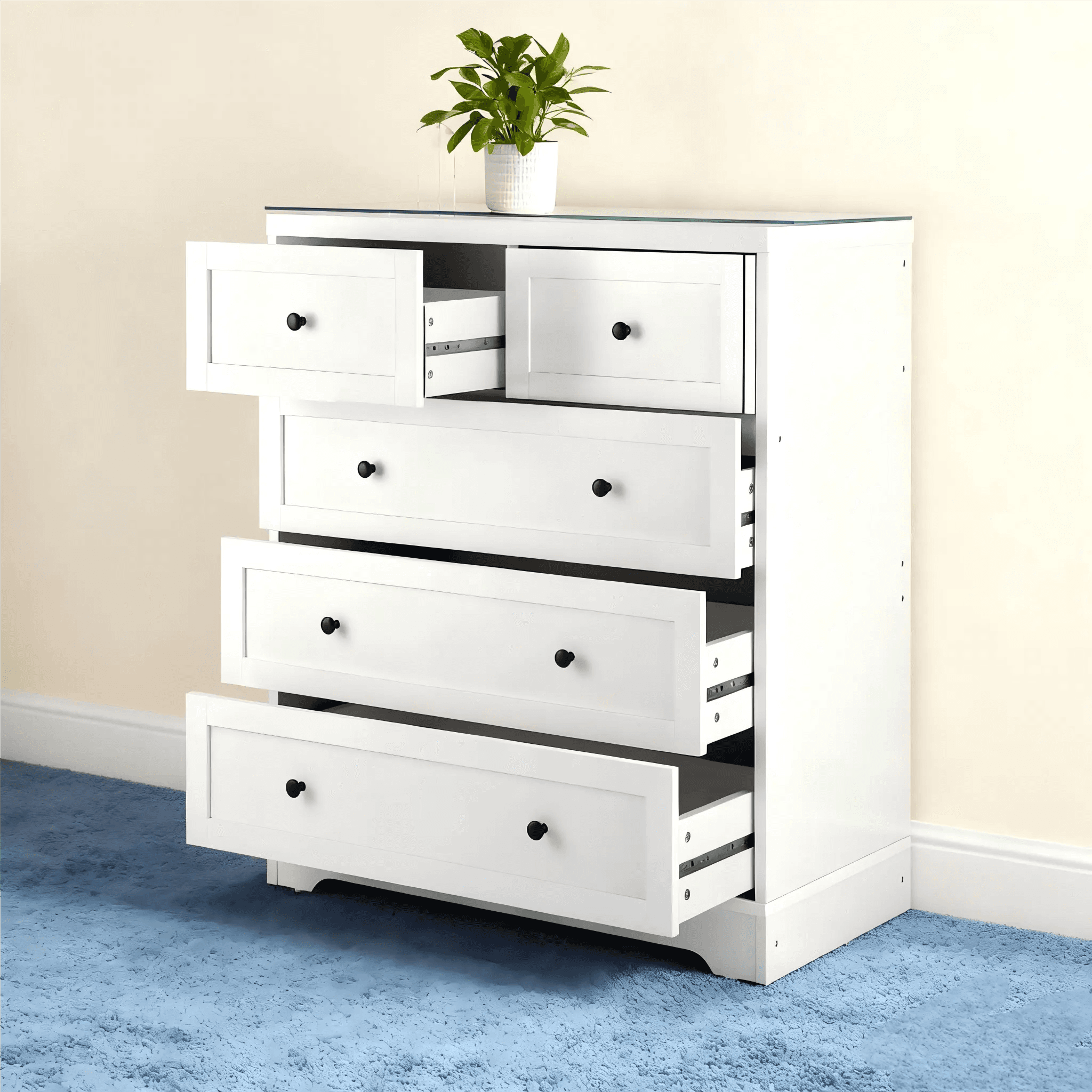 White Chest Of Drawer