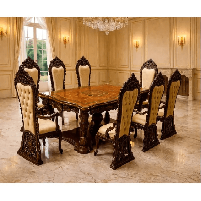 Ultra Luxe Wooden Dining Table 8 Seater