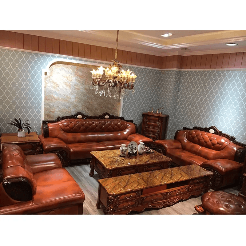 Classic Wooden Sofa Set New Design