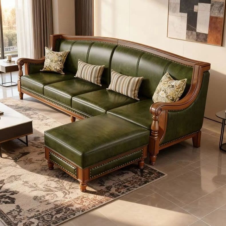 L Shape Antiqe Sofa Set